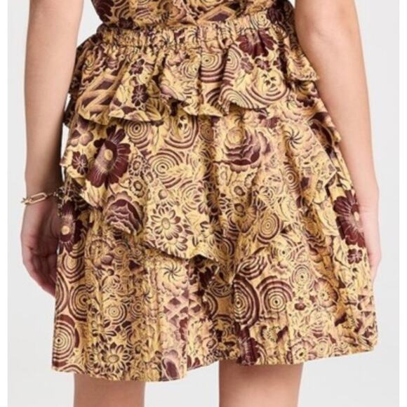 Ulla Johnson Dresses & Skirts - Ulla Johnson Sigrid Mini Skirt Gold Brown Size 2